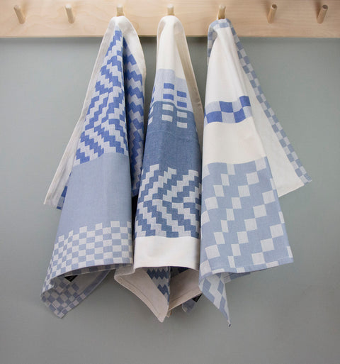 Weave Kjøkkenhåndkle Blå - Norway Designs