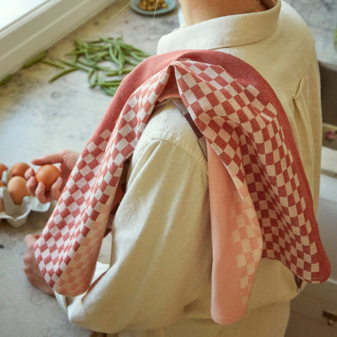 Weave kjøkkenhåndkle Rød - Norway Designs