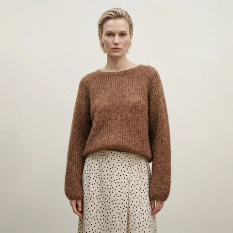 Woodling-Lerke Genser Kort Muldvarp-Norway Designs