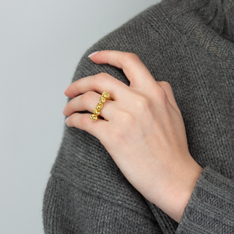 YING CHU - By Your Side Ring Forgylt Sølv - Norway Designs