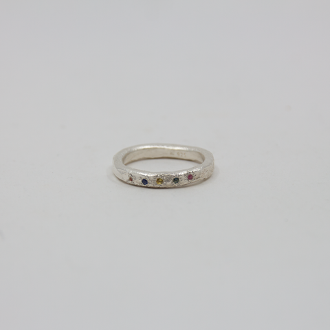 YING CHU-Sapphire Constellation Ring Sølv-Norway Designs