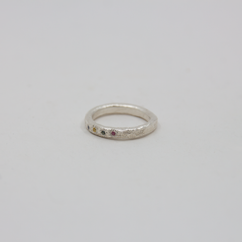 YING CHU-Sapphire Constellation Ring Sølv-Norway Designs