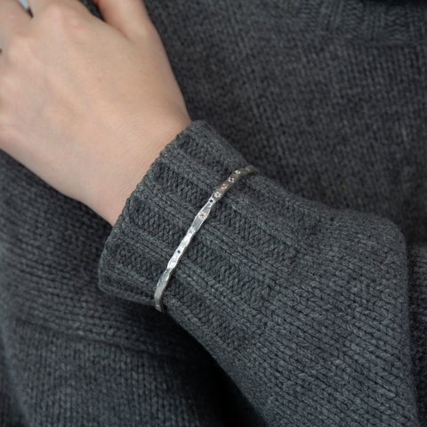 YING CHU-Sapphire Horizon Armbånd Sølv-Norway Designs