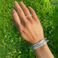 YING CHU-Sapphire Horizon Armbånd Sølv-Norway Designs