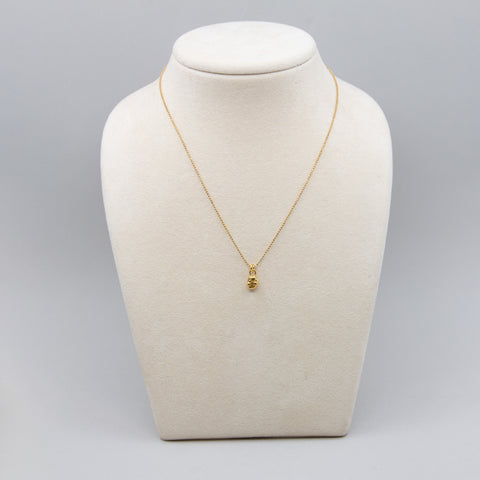 YING CHU-Single Headed Anheng m/Kulekjede Forgylt Sølv-Norway Designs