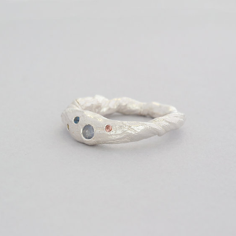 YING CHU-Waves Ring Sølv-Norway Designs