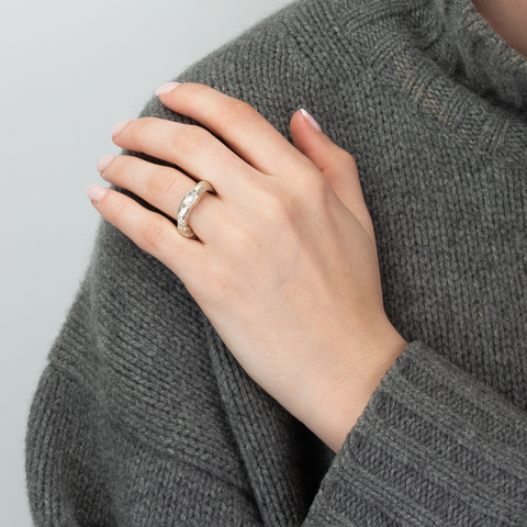 YING CHU-Waves Ring Sølv-Norway Designs