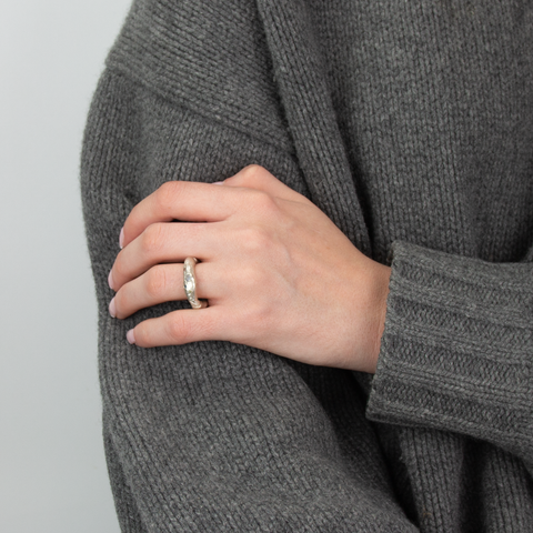 YING CHU-Waves Ring Sølv-Norway Designs