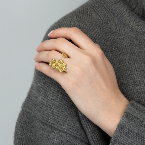 Ying Chu - Moods Ring II Forgylt Sølv - Norway Designs