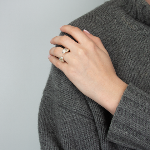 Ying Chu- Hug Ring Grå Zircon Sølv- Norway Designs