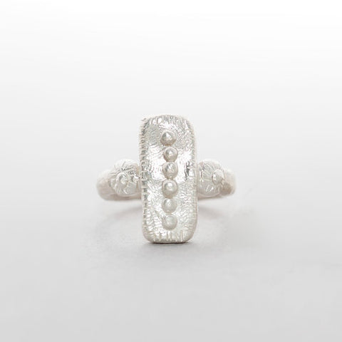 Ying Chu-Seeds Ring Rectangular Sølv-Norway Designs