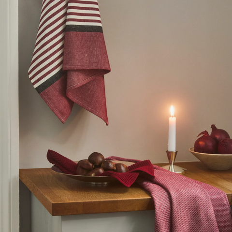 1959 Kjøkkenhåndkle Carmine Red - Norway Designs