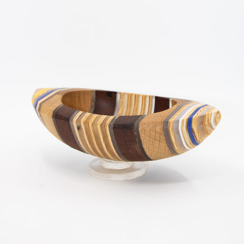 Båt Resirkulert Valnøtt/Plexiglass