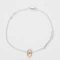 Bjørg Jewellery-Anatomic Heart Armbånd Sølv/Rosegull-Norway Designs