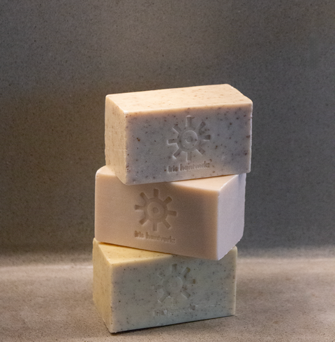 iris hantverk-Såpe 3pk Skrubb Gulrot/Mandel/Aprikos-Norway Designs