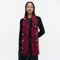 Marimekko Fiore Unikko skjerf i 100 % ull