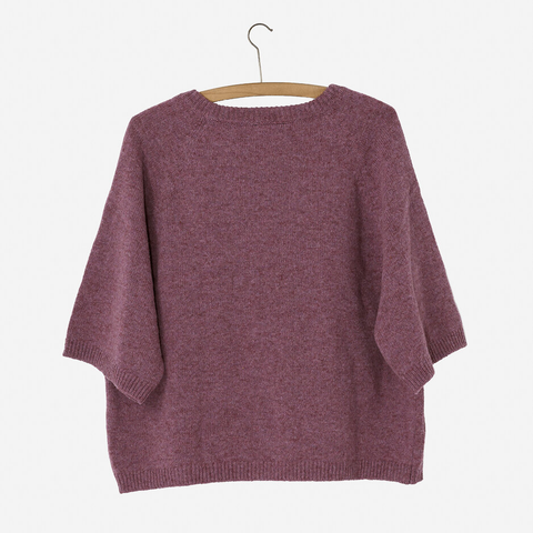 Lilla Short Sleeve Sweater i ull fra Nygårdsanna
