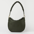 O My Bag Lana Soft Grain Leather veske i fargen moss