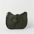 O My Bag Lana Soft Grain Leather veske i fargen moss