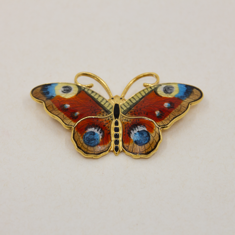 Opro - Sommerfugl Nål Forgylt/Emalje - Norway Designs