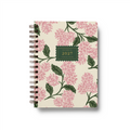 Pink Hydrangea spiralinnbundet kalender 2027 fra Rifle Paper Co., designet av Anna Bond