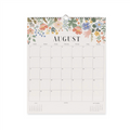 Pink Hydrangea veggkalender 2027 fra Rifle Paper Co. med blomsterillustrasjoner