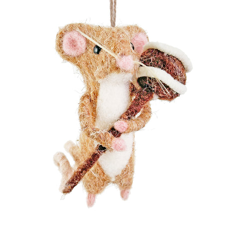 Shishi-Julepynt Mus m/Godteri 10cm-Norway Designs