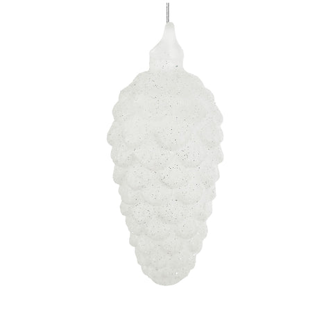 Shishi-julepynt Glasskongle m/Glitter 11cm-Norway Designs