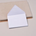Hvite C6-konvolutter Bright White fra Stefan Papir, 10 stk