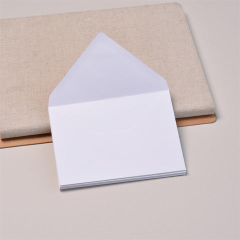 Hvite C6-konvolutter Bright White fra Stefan Papir, 10 stk