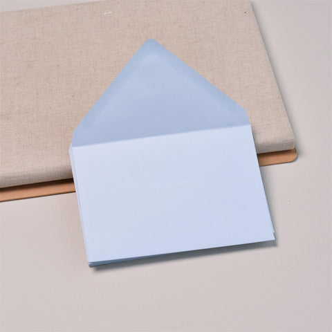 C6-konvolutter Pastel Blue fra Stefan Papir, 10 stk