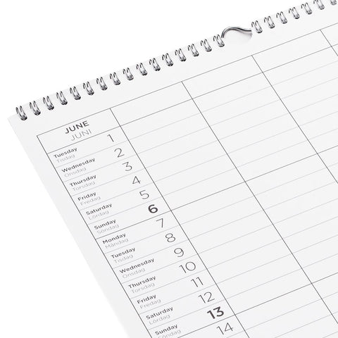 Veggkalender 2027 A3 fra Bookbinders Design i fargen dalarna blue