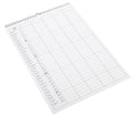 Veggkalender 2027 A3 fra Bookbinders Design i fargen dalarna blue