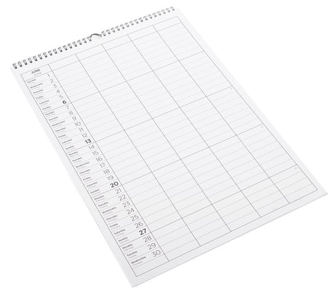 Veggkalender 2027 A3 fra Bookbinders Design i fargen dalarna blue