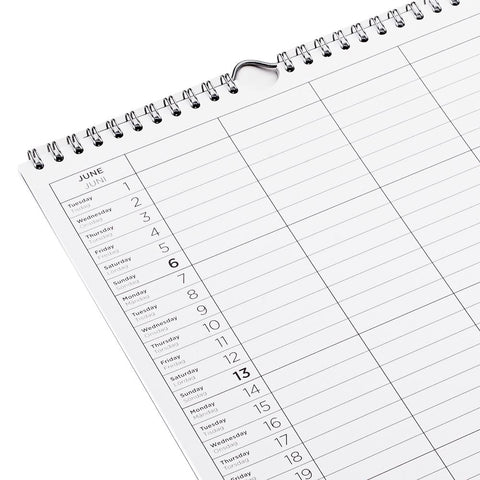 Veggkalender 2027 A4 fra Bookbinders Design i fargen dalarna blue