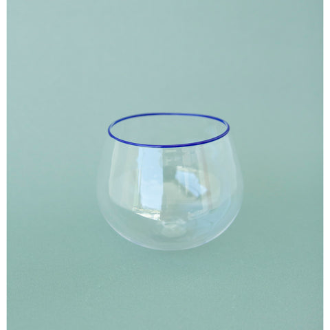 Klart Glass Farris Drikkeglass Blå - Norway Designs 