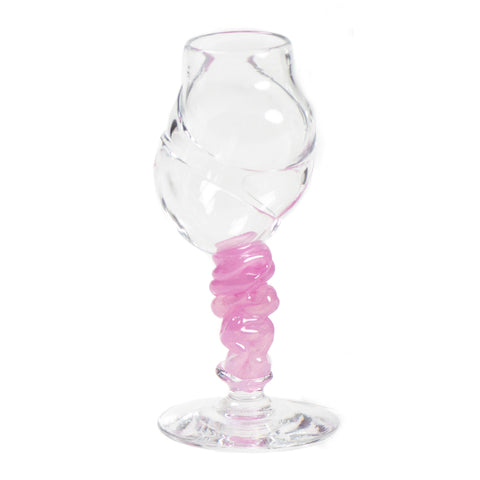 Heidi Kristiansen - Bubbeldance Schnapps Glass Rosa - Norway Designs