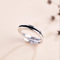 Hillestad-Stripe Ring Regulerbar Sølv-Norway Designs