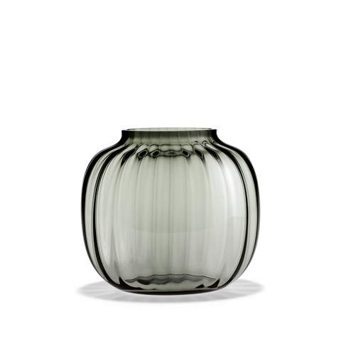 Holmegaard - Primula Smoke Oval Vase 17,5cm Grå - Norway Designs