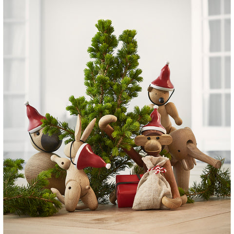 Kay Bojesen Nisselue Liten 4,7x5,6cm Rød/Hvit - Norway Designs 