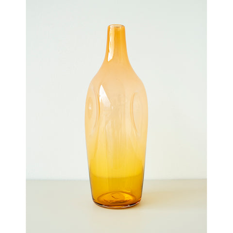 Klart Glass Fusion Flaske 36cm Orange - Norway Designs 
