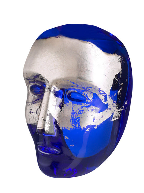 Kosta Boda Glass Skulptur Brains Jiménez Blå/Sølv - Norway Designs