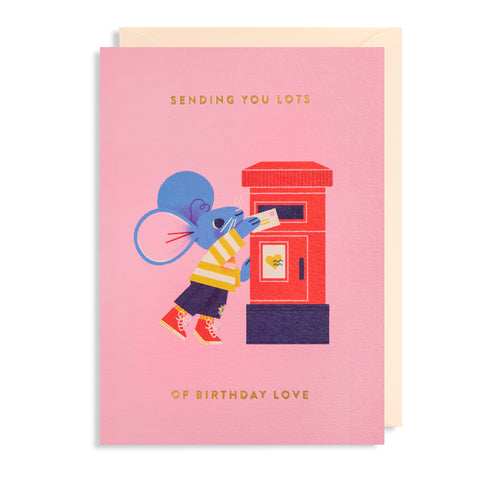 Lagom Design "Sending You Lots Of Birthday Love" Kort - Norway Designs