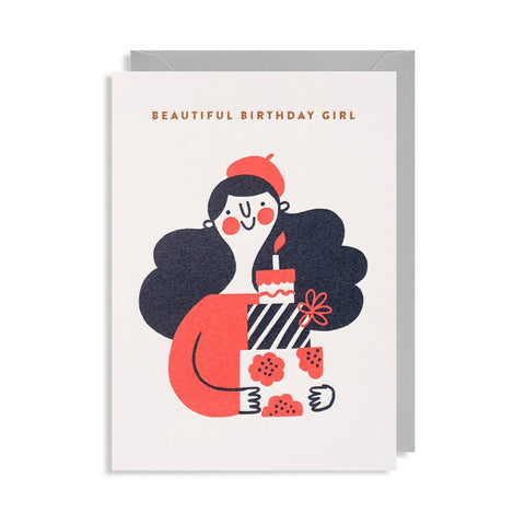 Lagom Design - "Beautiful Birthday Girl" Kort - Norway Designs 