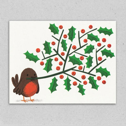 Lisa Jones Studio - Beakful Julekort - Norway Designs