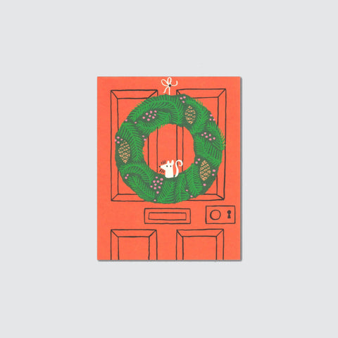 Julekort - Lisa Jones Studio Christmas Wreath - Norway Designs