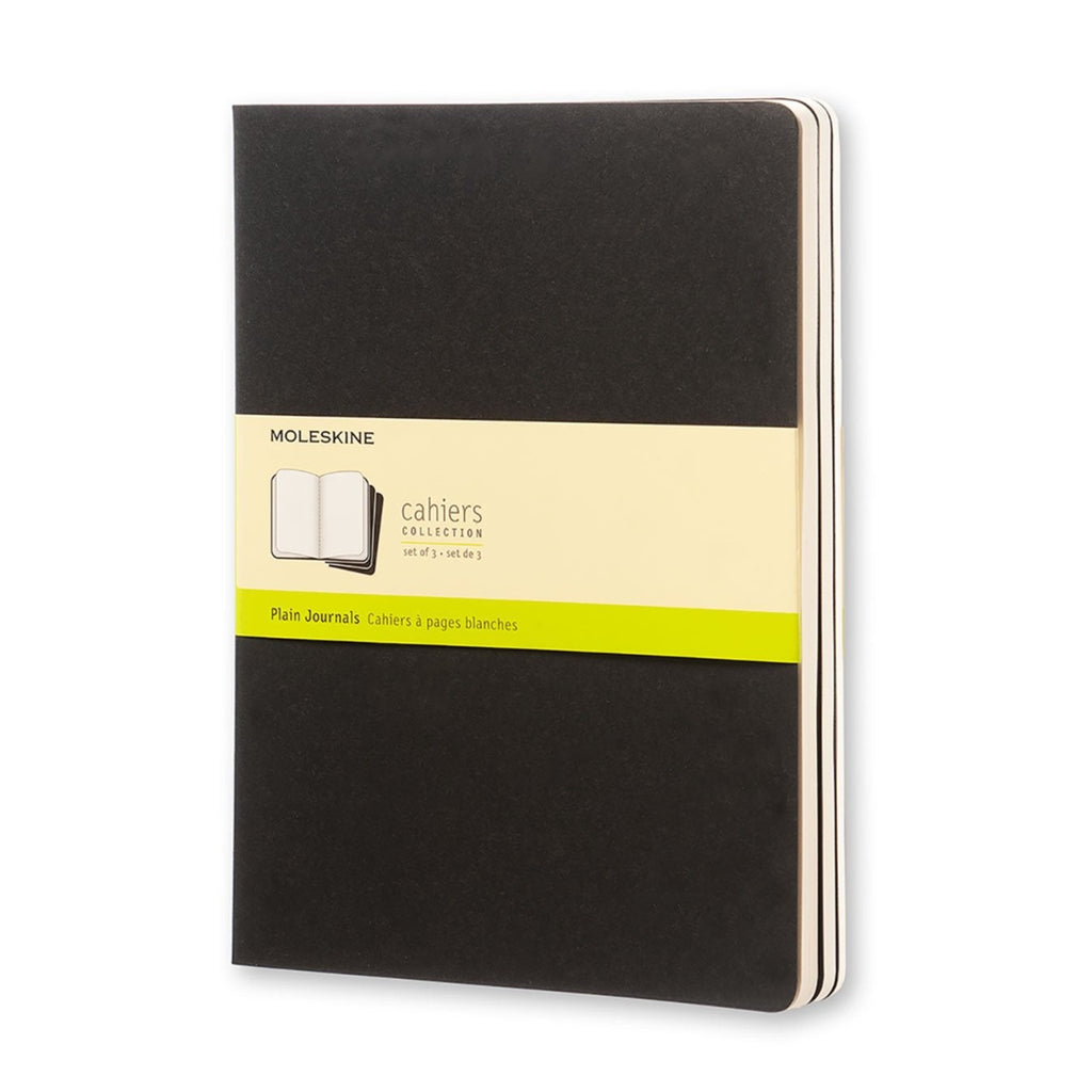 Moleskine Cahiers Notatbøker Blank XL 3stk Sort Norway Designs