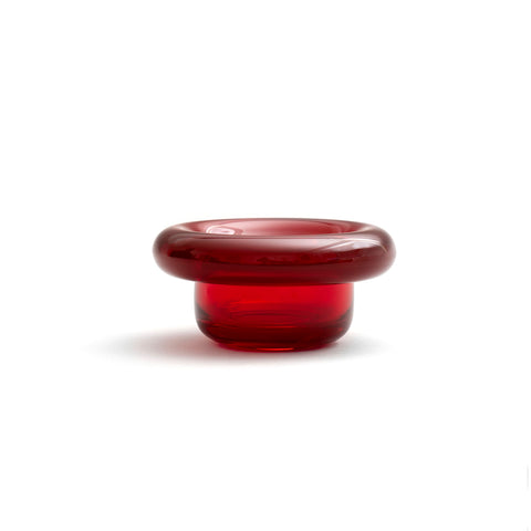 Nedre Foss Sirkel Telysholder 10x5cm Rød
