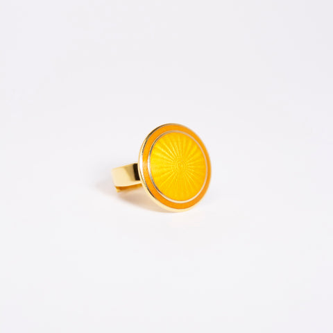 Opro Luna Ring Sølv/Emalje Forgylt Gyllen - Norway Designs 