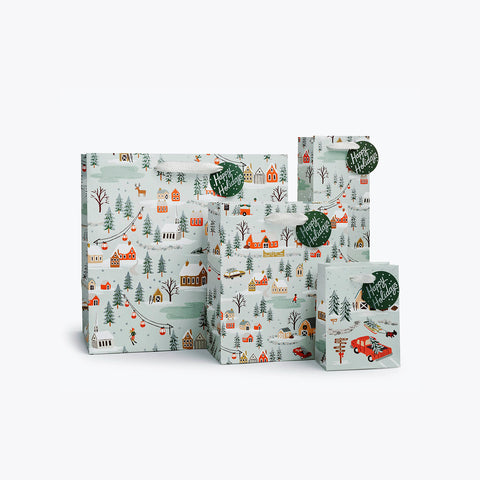 Rifle Paper Co. - Holiday Village Gavepose Stor - Norway Designs